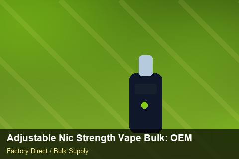 Adjustable Nic Strength Vape Bulk — Adjustable Nic Strength Vape Bulk: OEM & ODM Service — Checklist photo 1