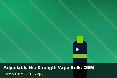 Adjustable Nic Strength Vape Bulk — Adjustable Nic Strength Vape Bulk: OEM & ODM Service — Checklist photo 2