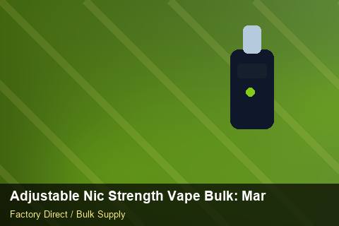 Adjustable Nic Strength Vape Bulk — Adjustable Nic Strength Vape Bulk: Market Trends 2026 — Checklist photo 2