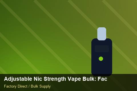 Adjustable Nic Strength Vape Bulk — Adjustable Nic Strength Vape Bulk: Factory Audit Report — Checklist photo 1