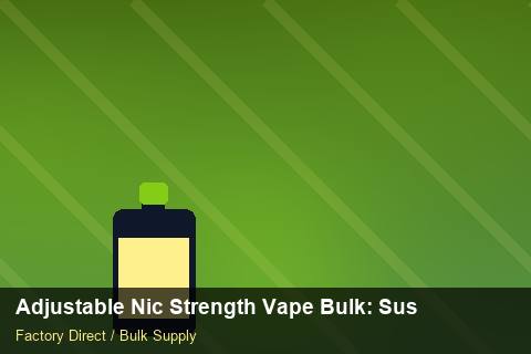 Adjustable Nic Strength Vape Bulk — Adjustable Nic Strength Vape Bulk: Sustainability — Checklist photo 1
