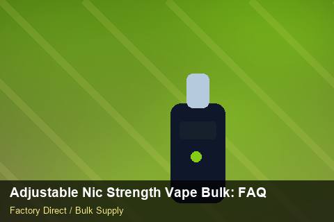 Adjustable Nic Strength Vape Bulk — Adjustable Nic Strength Vape Bulk: FAQ — Checklist photo 1