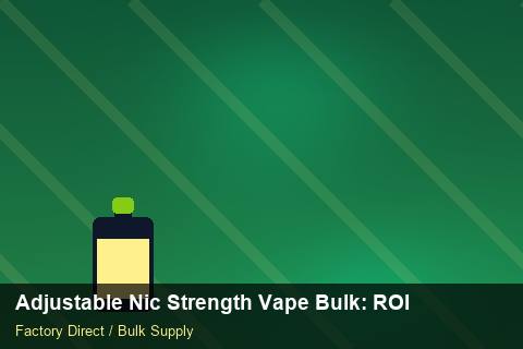 Adjustable Nic Strength Vape Bulk — Adjustable Nic Strength Vape Bulk: ROI Analysis — Checklist photo 2