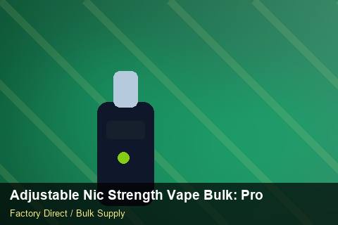Adjustable Nic Strength Vape Bulk — Adjustable Nic Strength Vape Bulk: Procurement Checklist — Checklist photo 2
