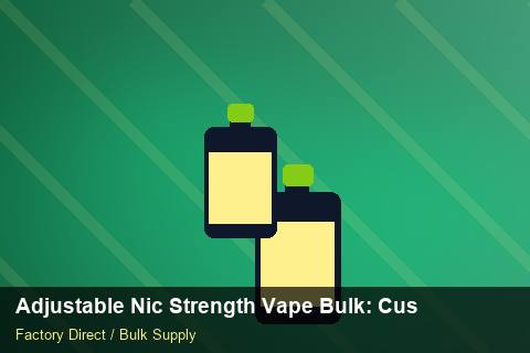 Adjustable Nic Strength Vape Bulk — Adjustable Nic Strength Vape Bulk: Customs Documentation — vs Competitors photo 2