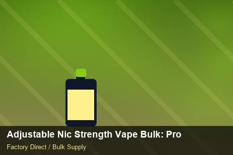 Adjustable Nic Strength Vape Bulk — Adjustable Nic Strength Vape Bulk: Procurement Strategy — vs Competitors photo 1