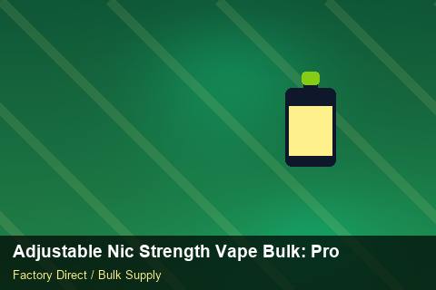 Adjustable Nic Strength Vape Bulk — Adjustable Nic Strength Vape Bulk: Production Capacity — vs Competitors photo 1