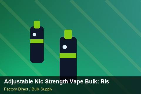 Adjustable Nic Strength Vape Bulk — Adjustable Nic Strength Vape Bulk: Risk Management — vs Competitors photo 1