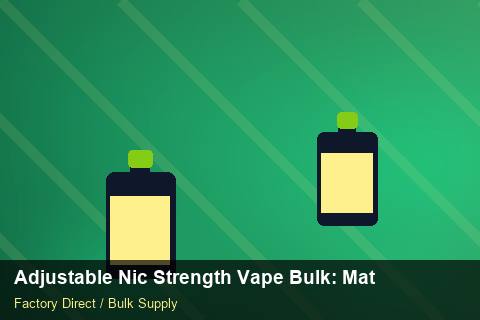 Adjustable Nic Strength Vape Bulk — Adjustable Nic Strength Vape Bulk: Material & Ingredients — vs Competitors photo 1