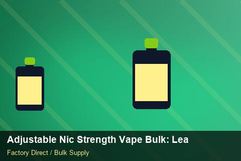 Adjustable Nic Strength Vape Bulk — Adjustable Nic Strength Vape Bulk: Lead Time & MOQ — 2026 Update photo 1