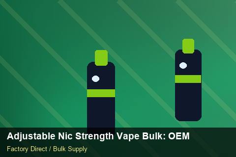Adjustable Nic Strength Vape Bulk — Adjustable Nic Strength Vape Bulk: OEM & ODM Service — 2026 Update photo 2