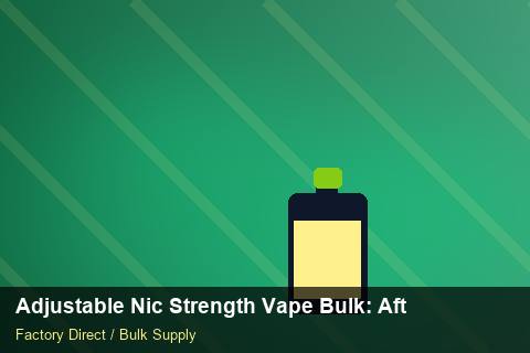 Adjustable Nic Strength Vape Bulk — Adjustable Nic Strength Vape Bulk: After-Sales Support — 2026 Update photo 2