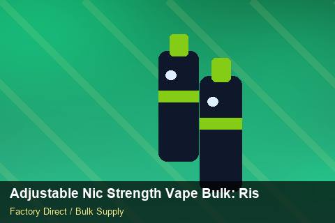 Adjustable Nic Strength Vape Bulk — Adjustable Nic Strength Vape Bulk: Risk Management — 2026 Update photo 1