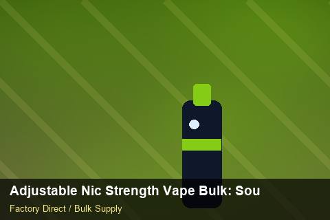 Adjustable Nic Strength Vape Bulk — Adjustable Nic Strength Vape Bulk: Sourcing Workflow — 2026 Update photo 1