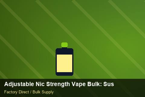 Adjustable Nic Strength Vape Bulk — Adjustable Nic Strength Vape Bulk: Sustainability — 2026 Update photo 1