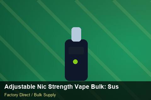 Adjustable Nic Strength Vape Bulk — Adjustable Nic Strength Vape Bulk: Sustainability — 2026 Update photo 2