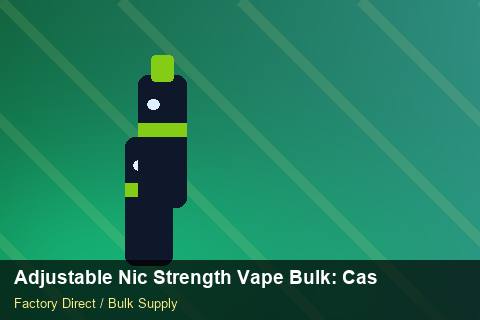 Adjustable Nic Strength Vape Bulk — Adjustable Nic Strength Vape Bulk: Case Studies — 2026 Update photo 1