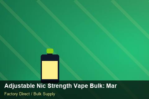 Adjustable Nic Strength Vape Bulk — Adjustable Nic Strength Vape Bulk: Margin Calculator — 2026 Update photo 1