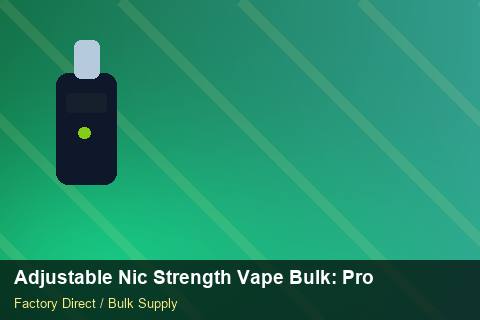 Adjustable Nic Strength Vape Bulk — Adjustable Nic Strength Vape Bulk: Product Launch Playbook — 2026 Update photo 1