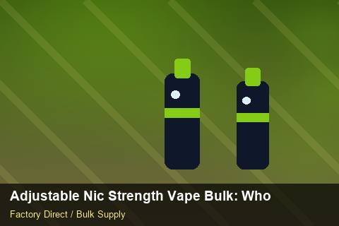 Adjustable Nic Strength Vape Bulk — Adjustable Nic Strength Vape Bulk: Wholesale Price — Beginner Notes photo 1