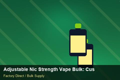 Adjustable Nic Strength Vape Bulk — Adjustable Nic Strength Vape Bulk: Customs Documentation — Beginner Notes photo 2