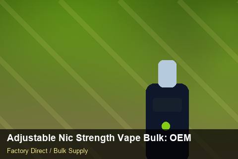 Adjustable Nic Strength Vape Bulk — Adjustable Nic Strength Vape Bulk: OEM & ODM Service — Beginner Notes photo 1