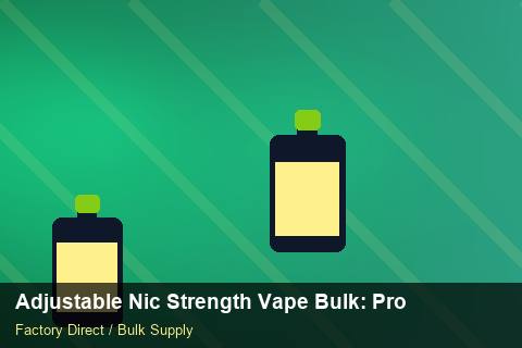 Adjustable Nic Strength Vape Bulk — Adjustable Nic Strength Vape Bulk: Production Capacity — Beginner Notes photo 1