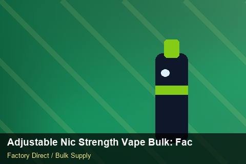 Adjustable Nic Strength Vape Bulk — Adjustable Nic Strength Vape Bulk: Factory Audit Report — Beginner Notes photo 2