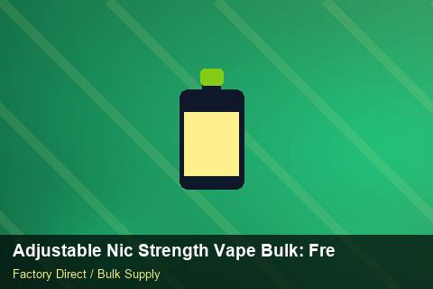 Adjustable Nic Strength Vape Bulk — Adjustable Nic Strength Vape Bulk: Freight Insurance — Beginner Notes photo 1