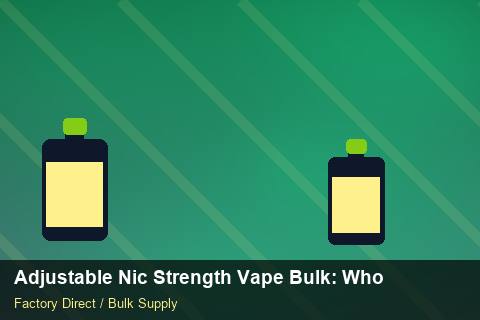 Adjustable Nic Strength Vape Bulk — Adjustable Nic Strength Vape Bulk: Wholesale Price — Advanced Notes photo 2