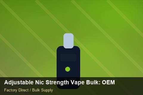 Adjustable Nic Strength Vape Bulk — Adjustable Nic Strength Vape Bulk: OEM & ODM Service — Advanced Notes photo 1