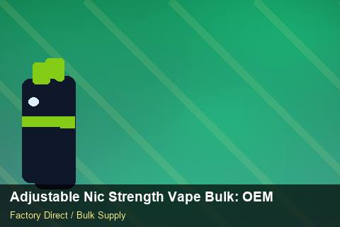 Adjustable Nic Strength Vape Bulk — Adjustable Nic Strength Vape Bulk: OEM & ODM Service — Advanced Notes photo 2