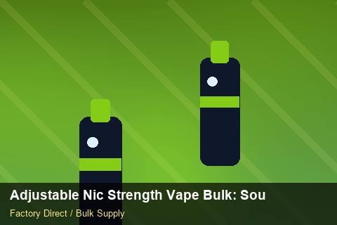Adjustable Nic Strength Vape Bulk — Adjustable Nic Strength Vape Bulk: Sourcing Workflow — Advanced Notes photo 1