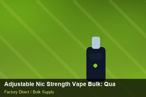 Adjustable Nic Strength Vape Bulk — Adjustable Nic Strength Vape Bulk: Quality Inspection Checklist — Case Study photo 1