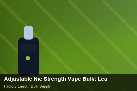 Adjustable Nic Strength Vape Bulk — Adjustable Nic Strength Vape Bulk: Lead Time & MOQ — Case Study photo 2