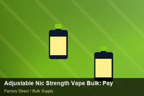 Adjustable Nic Strength Vape Bulk — Adjustable Nic Strength Vape Bulk: Payment Terms — Case Study photo 1