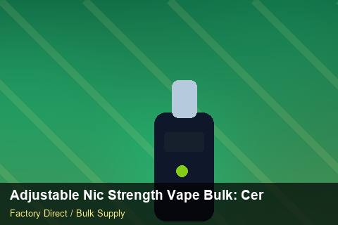 Adjustable Nic Strength Vape Bulk — Adjustable Nic Strength Vape Bulk: Certifications & MSDS — Case Study photo 2