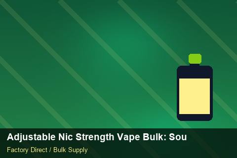 Adjustable Nic Strength Vape Bulk — Adjustable Nic Strength Vape Bulk: Sourcing Workflow — Case Study photo 2