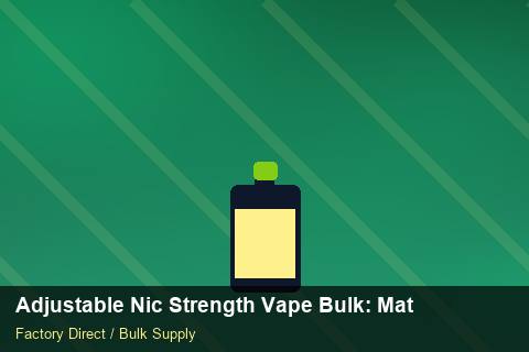 Adjustable Nic Strength Vape Bulk — Adjustable Nic Strength Vape Bulk: Material & Ingredients — Case Study photo 1