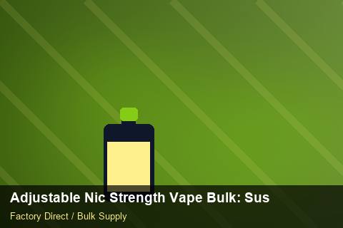 Adjustable Nic Strength Vape Bulk — Adjustable Nic Strength Vape Bulk: Sustainability — Case Study photo 1