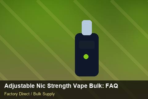 Adjustable Nic Strength Vape Bulk — Adjustable Nic Strength Vape Bulk: FAQ — Case Study photo 1