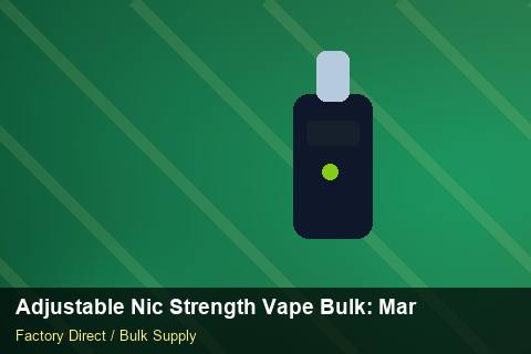 Adjustable Nic Strength Vape Bulk — Adjustable Nic Strength Vape Bulk: Market Comparison — Case Study photo 1