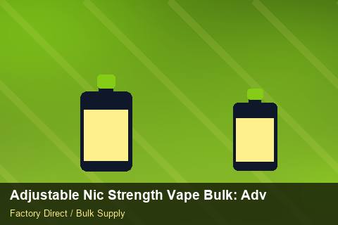 Adjustable Nic Strength Vape Bulk — Adjustable Nic Strength Vape Bulk: Advanced Sourcing — Case Study photo 2