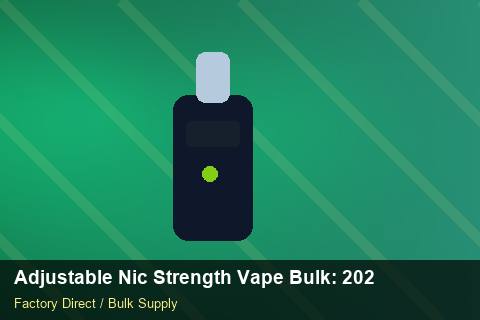 Adjustable Nic Strength Vape Bulk — Adjustable Nic Strength Vape Bulk: 2026 Buyer's Handbook — Supplier Comparison photo 2