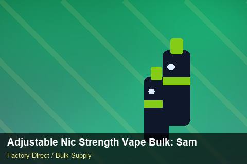 Adjustable Nic Strength Vape Bulk — Adjustable Nic Strength Vape Bulk: Sample Policy — Supplier Comparison photo 1
