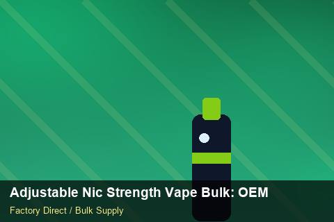 Adjustable Nic Strength Vape Bulk — Adjustable Nic Strength Vape Bulk: OEM & ODM Service — Supplier Comparison photo 2