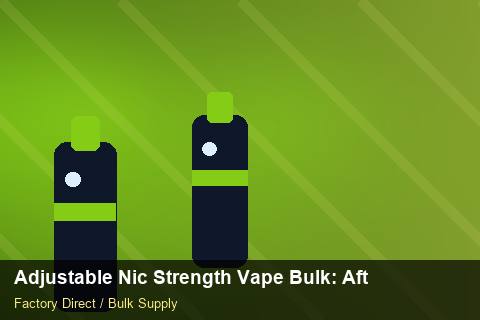 Adjustable Nic Strength Vape Bulk — Adjustable Nic Strength Vape Bulk: After-Sales Support — Supplier Comparison photo 1