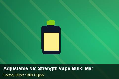 Adjustable Nic Strength Vape Bulk — Adjustable Nic Strength Vape Bulk: Market Trends 2026 — Supplier Comparison photo 1