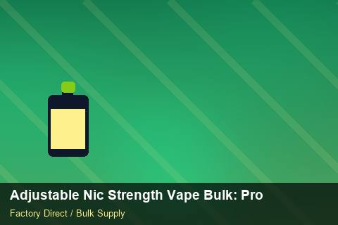 Adjustable Nic Strength Vape Bulk — Adjustable Nic Strength Vape Bulk: Production Capacity — Supplier Comparison photo 1