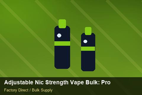 Adjustable Nic Strength Vape Bulk — Adjustable Nic Strength Vape Bulk: Production Capacity — Supplier Comparison photo 2